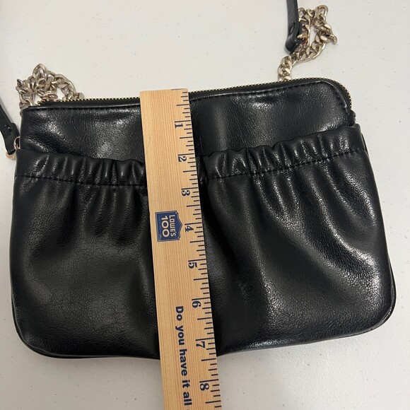 ZARA Trafaluc Black Crossbody Chain Strap Bag Handbag Purse - Picture 8 of 11